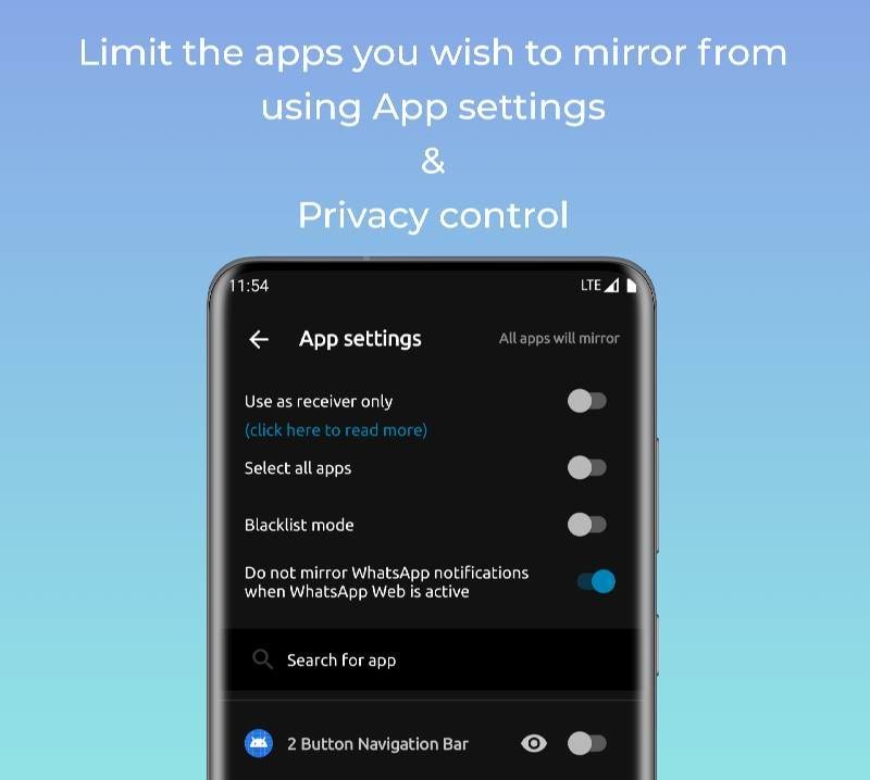Bridge - mirror notifications screenshot 3