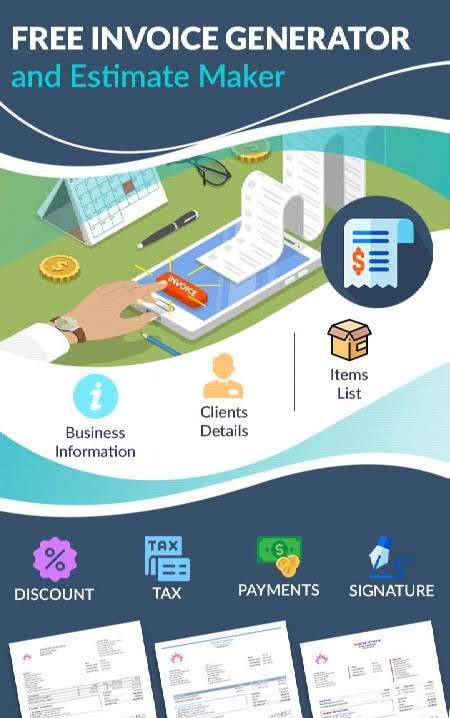 Free Invoice Generator and Estimate Maker, screenshot 1