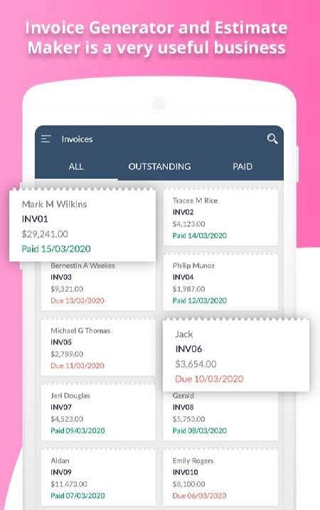 Free Invoice Generator and Estimate Maker, screenshot 2
