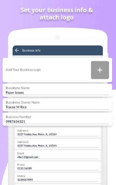 Free Invoice Generator and Estimate Maker, screenshot 4
