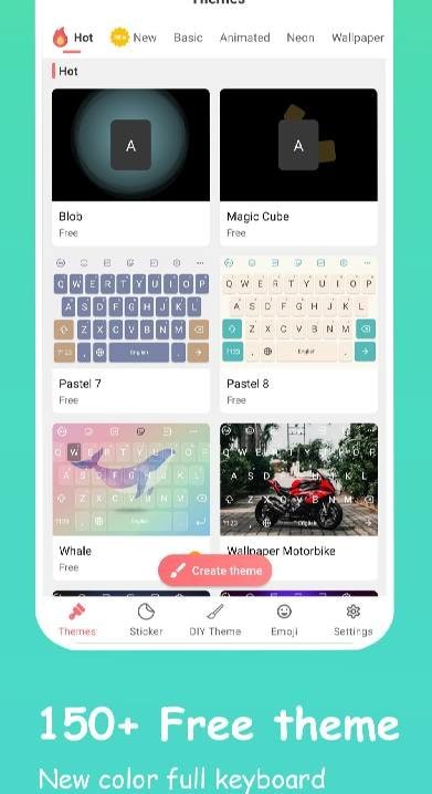 Emoji Keyboard: Fonts, Emojis screenshot 1