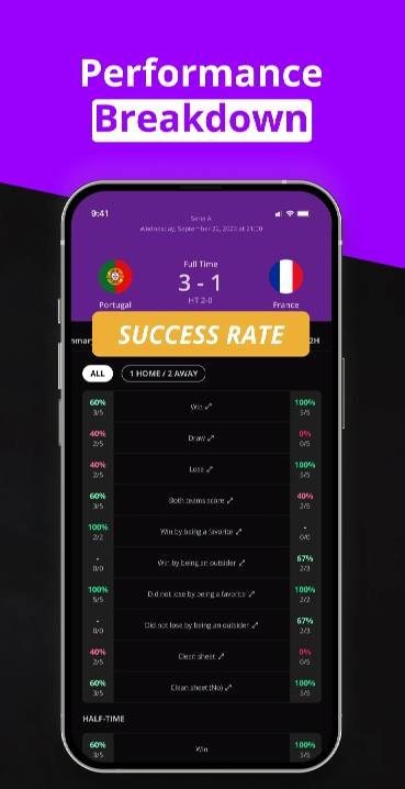 180Score Football Predictions Screenshot 3