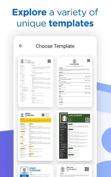 Resume Builder CV Maker PDF screenshot 3