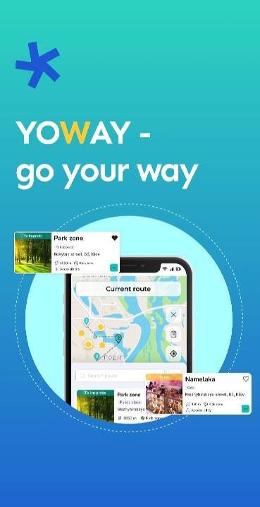 YOWAY: City walking routes screenshot 1