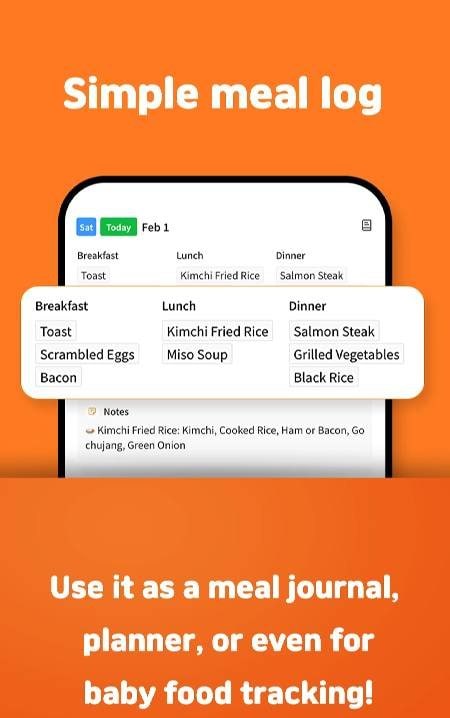 Meal Planner - Food Diary screenshot 2