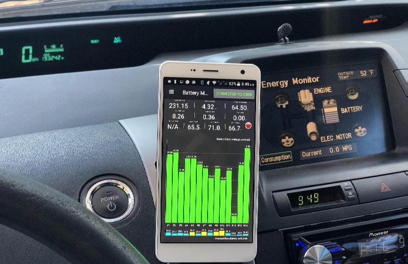 Vehicle diagnostic data display
