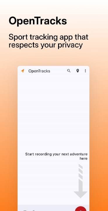OpenTracks screenshot 1