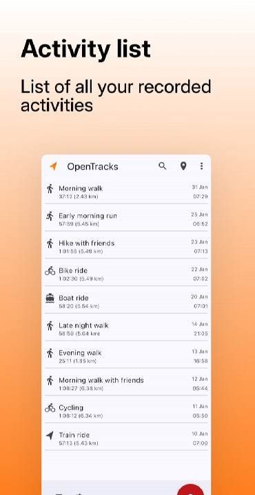 OpenTracks screenshot 4