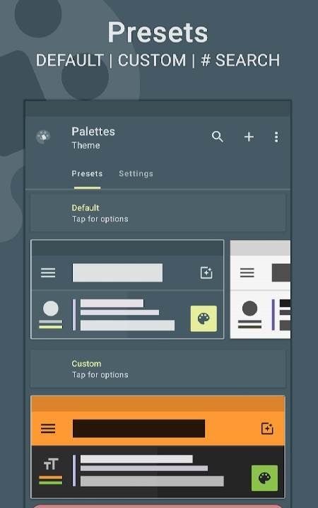 Palettes | Theme Manager screenshot 1