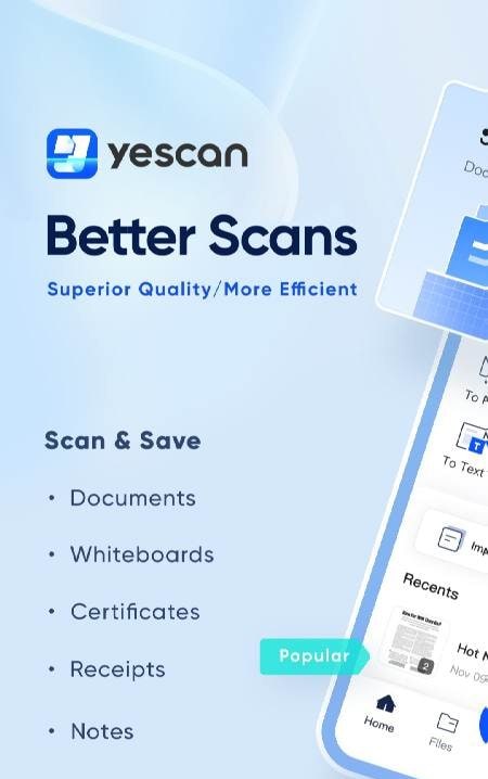 yescan - PDF OCR Scanner screenshot 1
