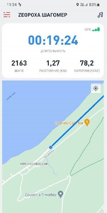 Zeapoxa Pedometer app — Step Counter screenshot 1