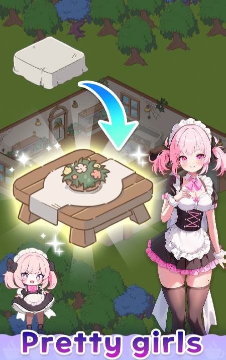 Merge Maid Cafe - Isekai Story screenshot 3
