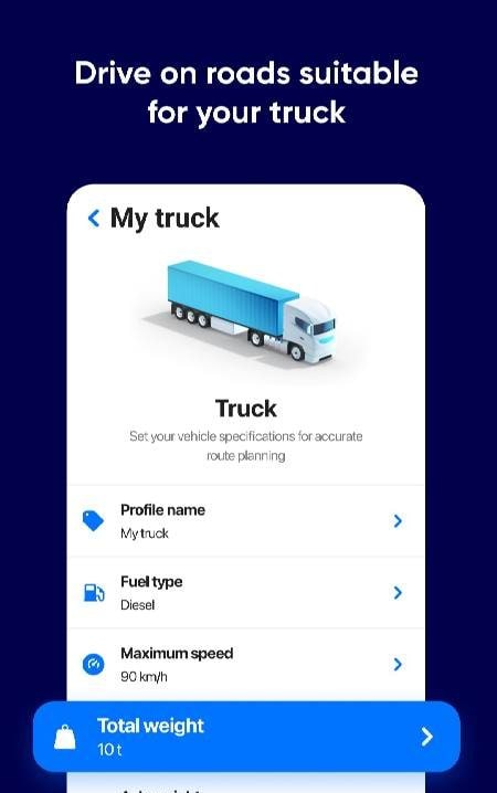 Eurowag Navigation - Truck GPS screenshot 2
