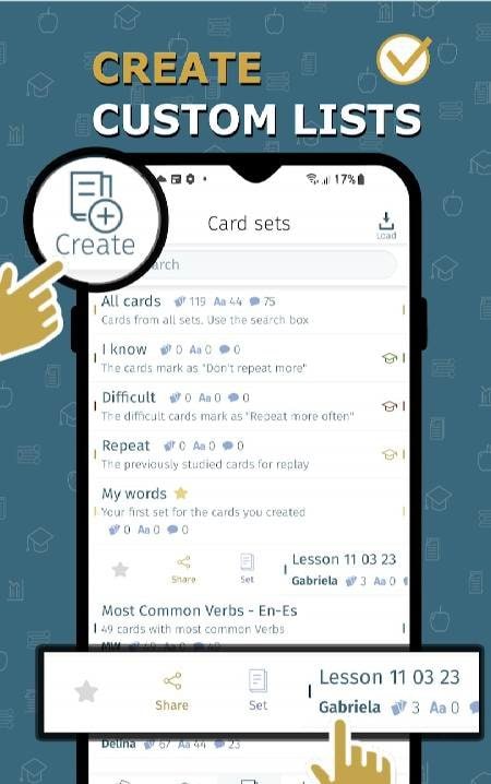 Flashcard maker vocab notebook screenshot 3