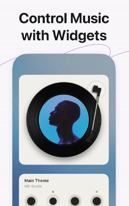 MD Vinyl - Music Player Widget screenshot 2