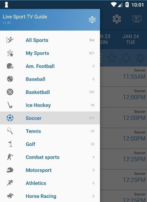 Live Sports TV Listings Guide screenshot 4