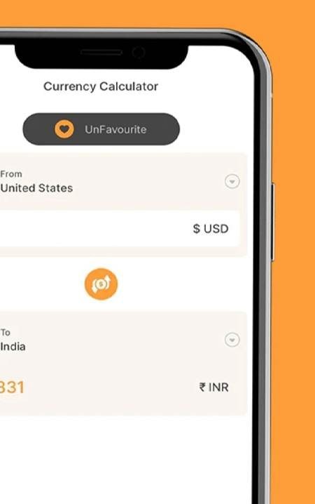 Currency Converter Calculator settings menu