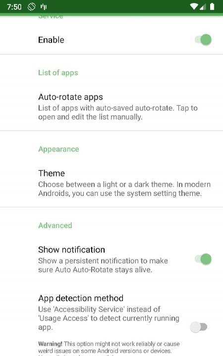 Auto Auto-Rotate screenshot 2