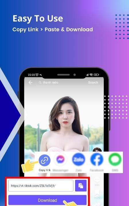 SaveGo Video Downloader file organization display