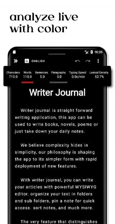 Writer Journal - Novel,Note screenshot 4