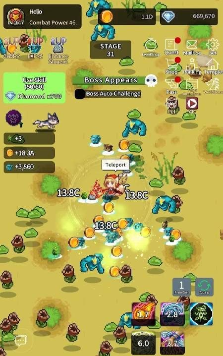 Legend Magician : Idle RPG gameplay screenshot 1
