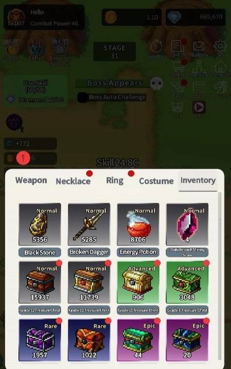 Legend Magician : Idle RPG gameplay screenshot 2