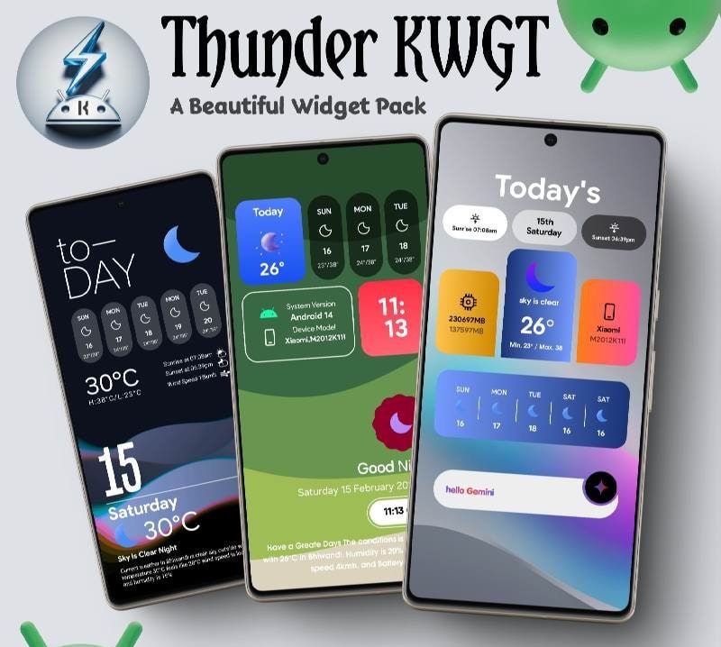 Thunder KWGT screenshot 1