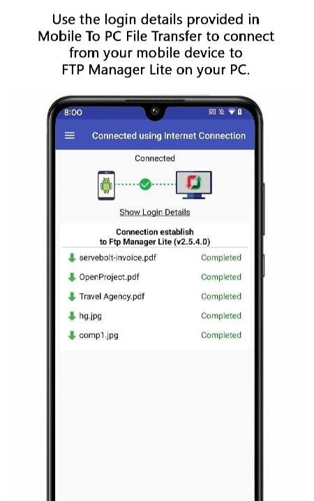 Mobile to PC File Transfer screenshot 3