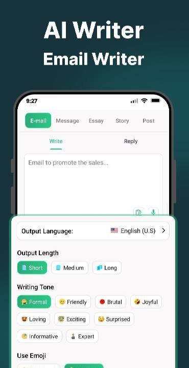 Ai Writer: Email, Essay Writer screenshot 4