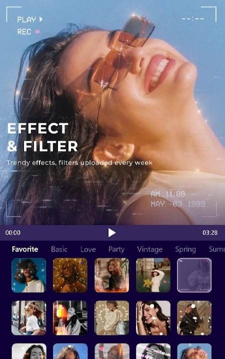 Movie maker app preview, screen 4