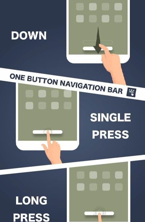 One Button Navigation Bar screenshot 2