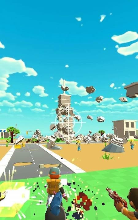Zombie Voxel Sandbox gameplay screenshot 3