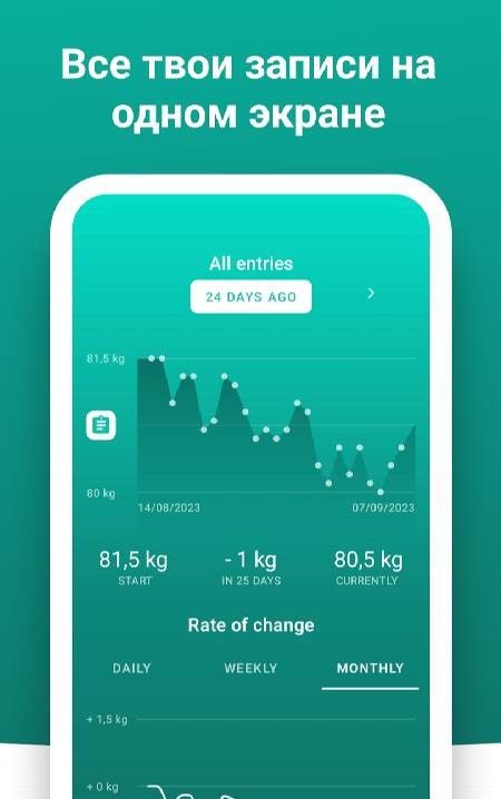 Weight Scale Tracker - Scelta screenshot 3