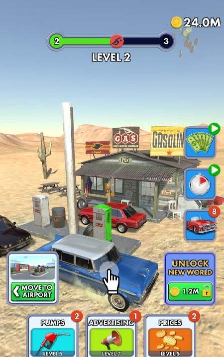 Idle Gas Station gameplay screenshot 3
