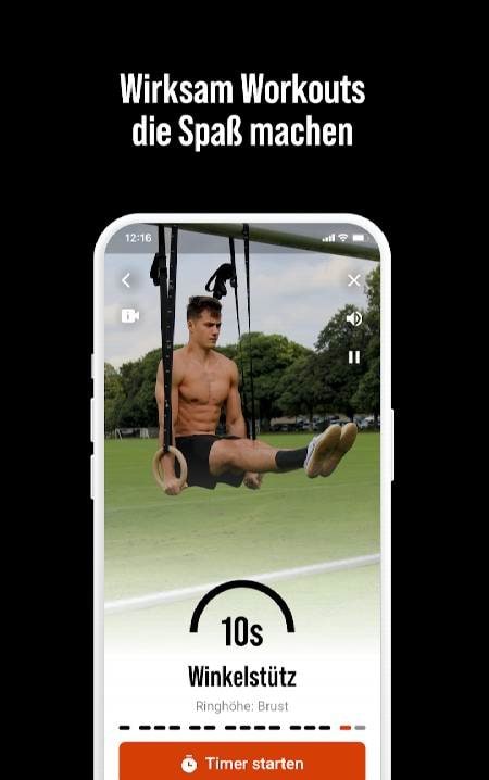 DIE RINGE Calisthenics Workout preview screenshot 1