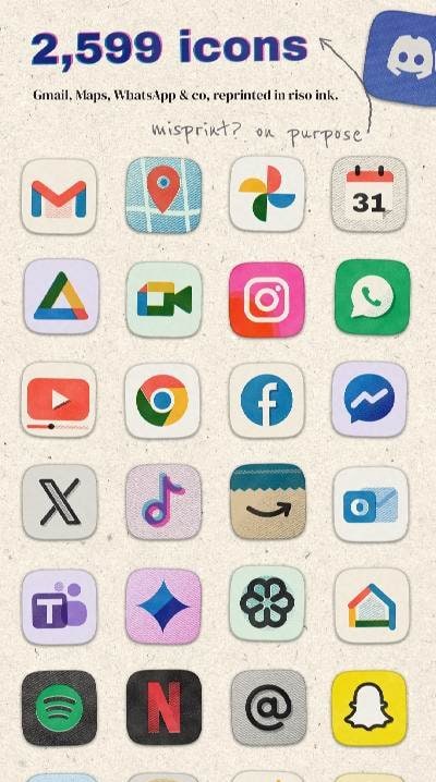 OVERPRINT - Riso Icon Pack screenshot 1