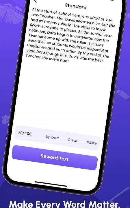 Reword Text: Paraphrasing Tool screenshot 3