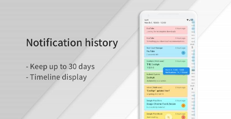 FilterBox notification manager interface preview 2