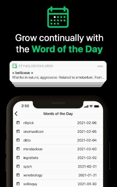 Etymology Explorer screenshot 2