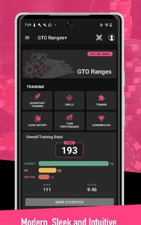 GTO Ranges+ Poker Solver screenshot 1