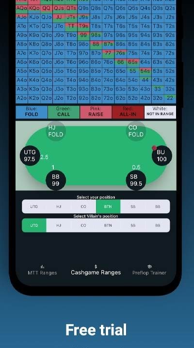 GTO Preflop - Hold'em Ranges screenshot 3
