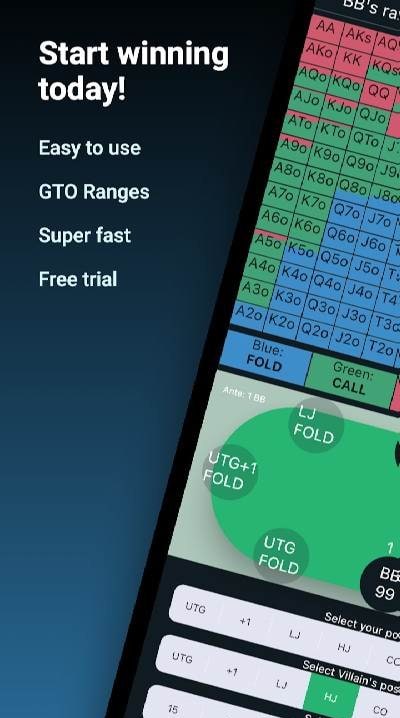 GTO Preflop - Hold'em Ranges screenshot 4