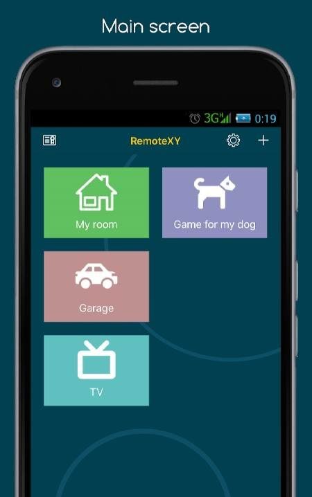 RemoteXY: Arduino control interface preview