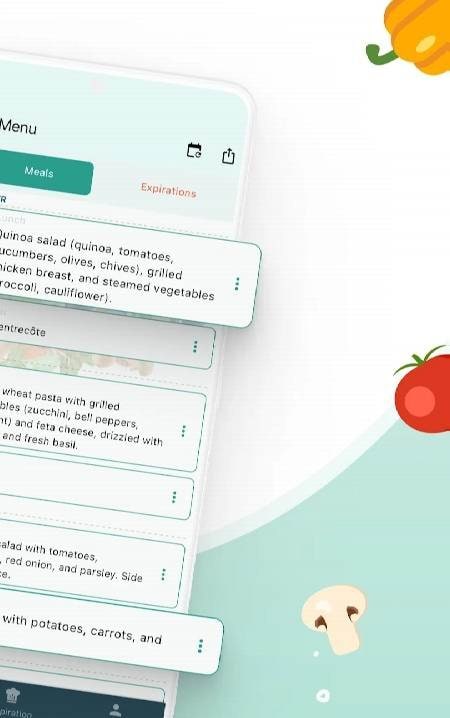 Weekly Menu screenshot 2