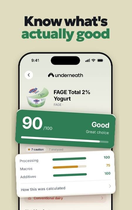Underneath - Food Scanner Screenshot 3