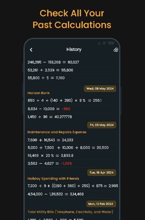 Simple Calculator with History Preview 2