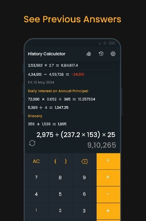 Simple Calculator with History Preview 1