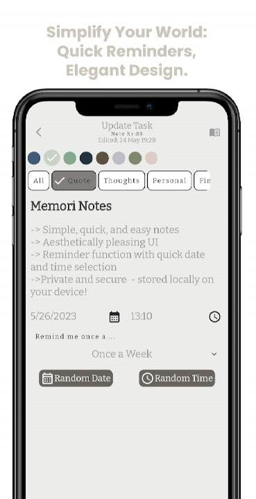 Memori Note - Notes to Remember screenshot 3