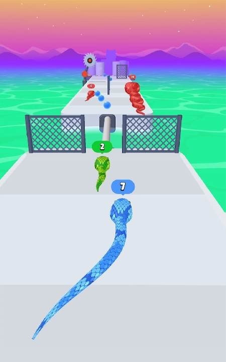 Snake Run Race gameplay screenshot 2