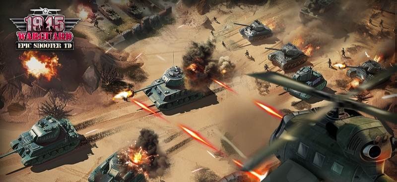 1945 WarGuard: Epic Shooter TD screenshot 1